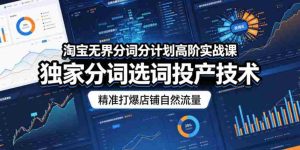 淘宝无界分词分计划高阶实战课，独家分词选词投产技术，精准打爆店铺自然流量-任任的小木屋 - 热点知汇