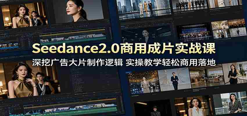 Seedance2.0商用成片实战课：深挖广告大片制作逻辑，实操教学轻松商用落地-任任的小木屋 - 热点知汇