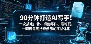 90分钟打造AI写手!一次搞定广告、销售邮件、落地页,一套可每周持续使用的实战体系【原创双语字幕】-任任的小木屋 - 热点知汇