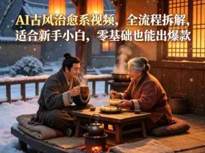 AI古风治愈系视频，全流程拆解，适合新手小白，零基础也能出爆款-任任的小木屋 - 热点知汇