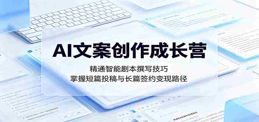 AI文案创作成长营:精通智能剧本撰写技巧,掌握短篇投稿与长篇签约变现路径-任任的小木屋 - 热点知汇