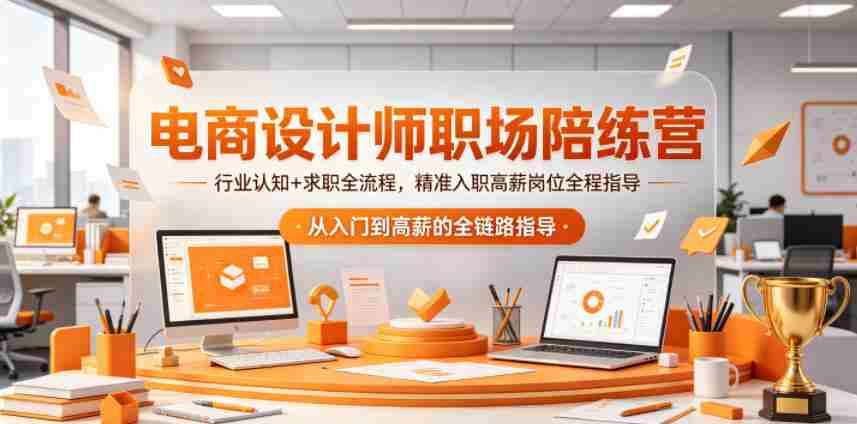 电商设计师职场陪练营，行业认知+求职全流程，精准入职高薪岗位全程指导-任任的小木屋 - 热点知汇