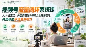 视频号流量闭环系统课，从人设定位、内容变现到IP影响力全链路落地，开启你的IP流量影响力-任任的小木屋 - 热点知汇