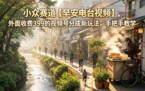 小众赛道【早安电台视频】,外面收费399的视频号分成新玩法,手把手教学-任任的小木屋 - 热点知汇