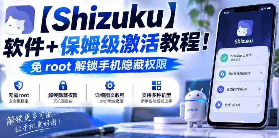 【Shizuku】软件+保姆级激活教程！免root解锁手机隐藏权限-任任的小木屋 - 热点知汇