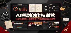AI短剧创作特训营:行业机会解析,剧本创作,AI图文视频工具教学(文字版)-任任的小木屋 - 热点知汇