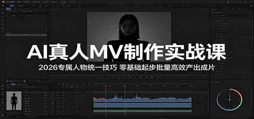 AI真人MV制作实战课：2026专属人物统一技巧，零基础起步批量高效产出成片-任任的小木屋 - 热点知汇