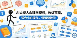 AI火柴人心理学视频，收益可观，适合小白操作，保姆级教学-任任的小木屋 - 热点知汇