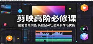 剪映高阶必修课:画面音频调色,关键帧AI功能案例落地实操-任任的小木屋 - 热点知汇