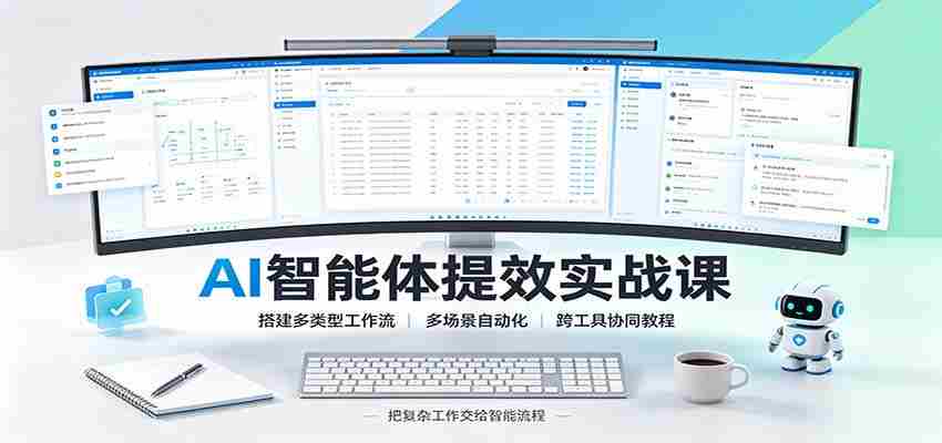 AI智能体提效实战课：搭建多类型工作流，多场景自动化，跨工具协同教程-任任的小木屋 - 热点知汇