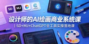 设计师的AI绘画商业系统课|SD+MJ+ChatGPT全工具实操落地课-任任的小木屋 - 热点知汇