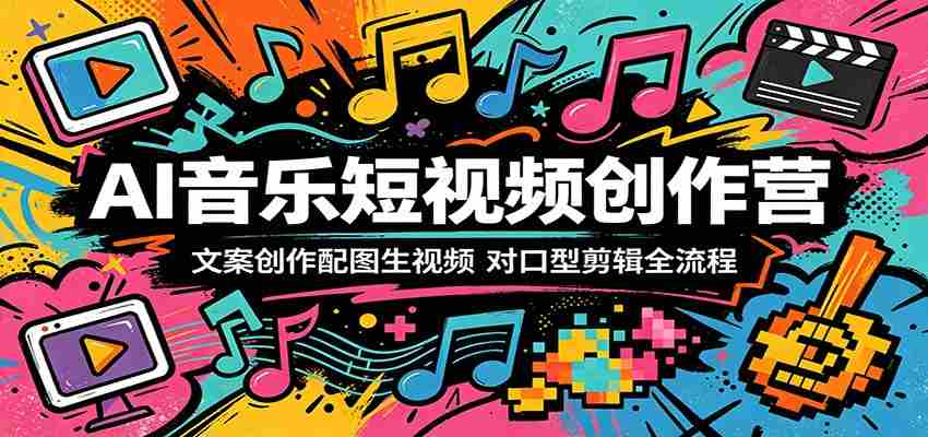 AI音乐短视频创作营：文案创作配图生视频，对口型剪辑全流程-任任的小木屋 - 热点知汇