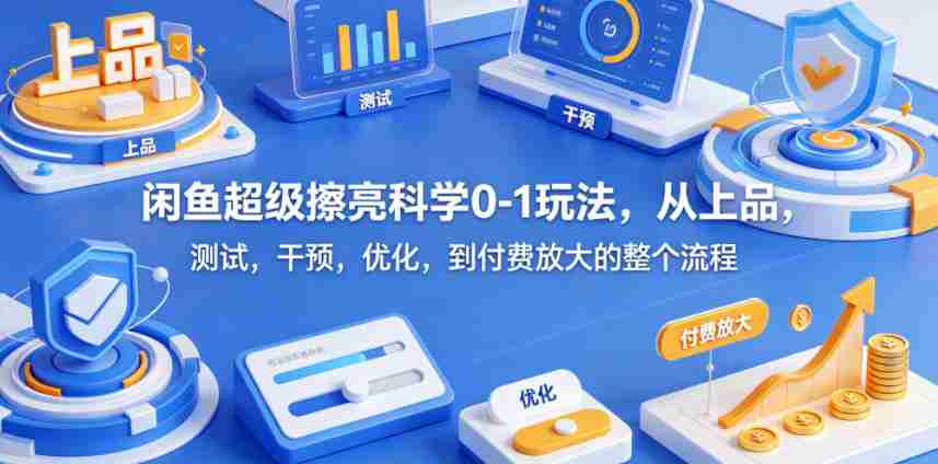 闲鱼超级擦亮科学0-1玩法，从上品，测试，干预，优化，到付费放大的整个流程-任任的小木屋 - 热点知汇