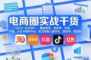 电商圈实战干货(2023-2026年),覆盖淘系、拼多多、抖音、小红书等多平台,助力电商人避开坑、提效率、稳盈利(更新5月10)-任任的小木屋 - 热点知汇