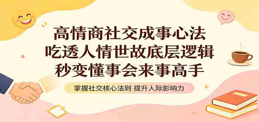 高情商社交成事心法：吃透人情世故底层逻辑，秒变懂事会来事高手-任任的小木屋 - 热点知汇