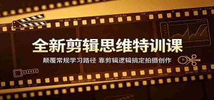 全新剪辑思维特训课:颠覆常规学习路径,靠剪辑逻辑搞定拍摄创作-任任的小木屋 - 热点知汇
