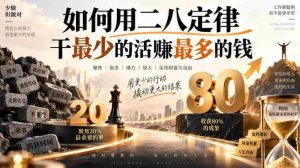 付费文章：如何用二八定律干最少的活賺最多的钱-任任的小木屋 - 热点知汇