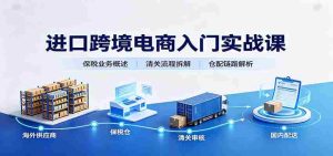 进口跨境电商入门实战课：基础概念政策解读，保税业务流程，多类系统模式教学-任任的小木屋 - 热点知汇