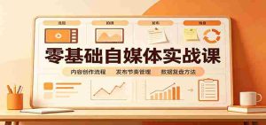 零基础自媒体实战课：赛道人设冷启动，内容创作复盘，公私域商业闭环-任任的小木屋 - 热点知汇