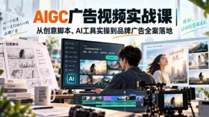 AIGC广告视频实战课｜从创意脚本、AI工具实操到品牌广告全案落地-任任的小木屋 - 热点知汇