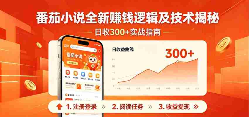 番茄小说全新赚钱逻辑及技术日收300+，小白新书皆可做！无脑赚就行了！-任任的小木屋 - 热点知汇