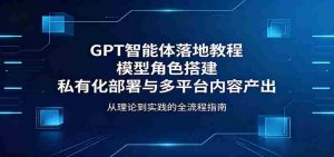 GPT智能体落地教程:模型角色搭建,私有化部署与多平台内容产出-任任的小木屋 - 热点知汇