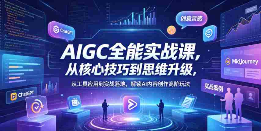 AIGC全能实战课，从核心技巧到思维升级，从工具应用到实战落地，解锁AI内容创作高阶玩法-任任的小木屋 - 热点知汇