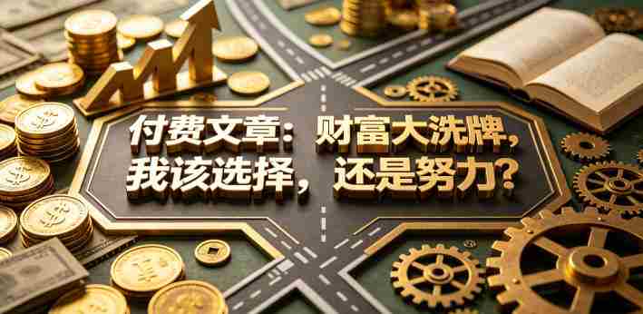 付费文章:财富大洗牌,我该选择,还是努力?-任任的小木屋 - 热点知汇