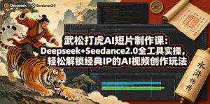 武松打虎AI短片制作课：Deepseek+Seedance2.0全工具实操，轻松解锁经典IP的AI视频创作玩法-任任的小木屋 - 热点知汇