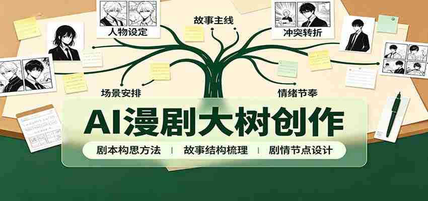 AI漫剧大树创作：剧本构思课程讲解，软件插件配置，配套工具资料完整梳理-任任的小木屋 - 热点知汇
