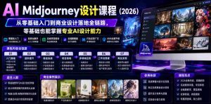 AI Midjourney设计课程（2026），从零基础入门到商业设计落地全链路，零基础也能掌握专业AI设计能力（更新0913）-任任的小木屋 - 热点知汇