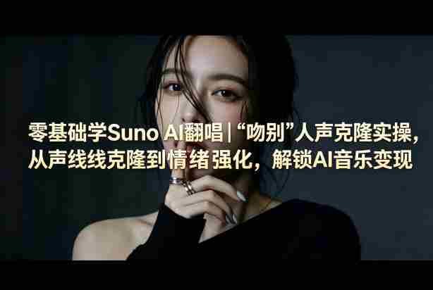 零基础学Suno AI翻唱｜《吻别》人声克隆实操，从声线克隆到情绪强化，解锁AI音乐变现-任任的小木屋 - 热点知汇