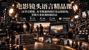 电影镜头语言精品课｜18节完整版，从零精通构图灯光运镜转场，掌握专业影视拍摄技法-任任的小木屋 - 热点知汇