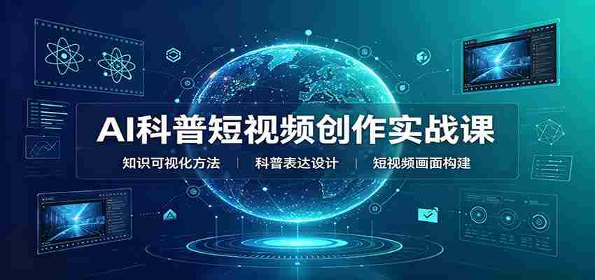 AI科普短视频创作实战课：配套要点文档，文案与视频提示词模板教学-任任的小木屋 - 热点知汇