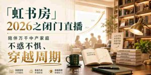 「虹书房」2026之闭门直播，陪伴万千中产家庭，不惑不惧、穿越周期-任任的小木屋 - 热点知汇