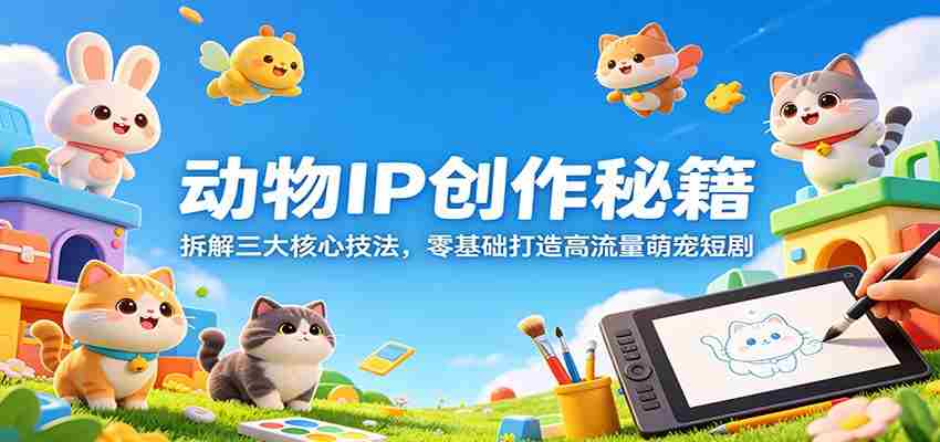动物IP创作秘籍:拆解三大核心技法,零基础打造高流量萌宠短剧-任任的小木屋 - 热点知汇