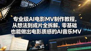 专业级AI电影MV制作教程,从想法到成片全拆解,零基础也能做出电影质感的AI音乐MV-任任的小木屋 - 热点知汇