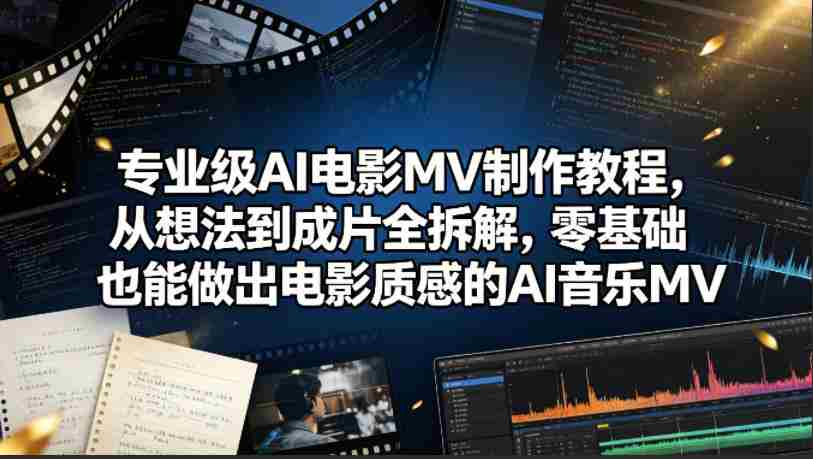 专业级AI电影MV制作教程,从想法到成片全拆解,零基础也能做出电影质感的AI音乐MV-任任的小木屋 - 热点知汇