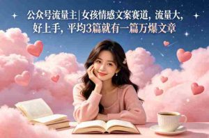 公众号流量主女孩情感文案赛道，流量大，好上手，平均3篇就有一篇万爆文章-任任的小木屋 - 热点知汇