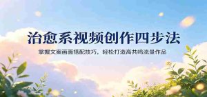 治愈系视频创作四步法：掌握文案画面搭配技巧，轻松打造高共鸣流量作品-任任的小木屋 - 热点知汇