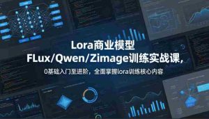 系统性学习Lora商业模型FLux／Qwen／Zimage训练实战课，0基础入门至进阶，全面掌握lora训练核心内容-任任的小木屋 - 热点知汇