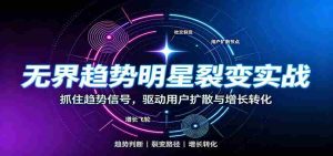 无界趋势明星裂变实战:词路裂变优化,拉新成交与全店收割打法-任任的小木屋 - 热点知汇