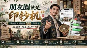 朋友圈就是“印钞机”，风水师私域变现108个野路子，一条朋友圈换一单生意，线上线下一起吃【文档】-任任的小木屋 - 热点知汇