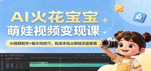 AI火花宝宝萌娃视频变现课:AI视频制作+提示词技巧,低成本抢占萌娃流量赛道-任任的小木屋 - 热点知汇