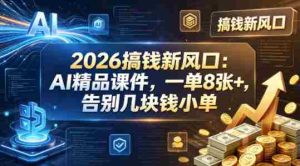 2026搞钱新风口：AI精品课件，一单8张+，告别几块钱小单-任任的小木屋 - 热点知汇