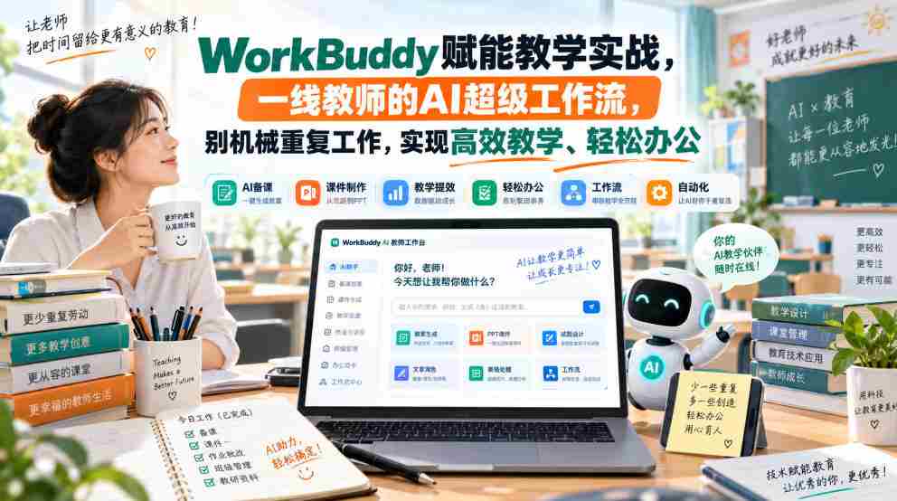 WorkBuddy赋能教学实战，一线教师的AI超级工作流，别机械重复工作，实现高效教学、轻松办公-任任的小木屋 - 热点知汇