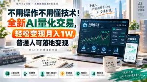 不用操作不用懂技术!全新AI量化交易,轻松变现月入1W,普通人可落地变现!【揭秘】-任任的小木屋 - 热点知汇