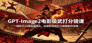 GPT-Image2电影级武打分镜课：一键拆分24组连续镜头，还原影视级打斗画面制作流程-任任的小木屋 - 热点知汇