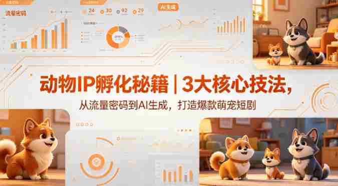 动物IP孵化秘籍｜3大核心技法，从流量密码到AI生成，打造爆款萌宠短剧-任任的小木屋 - 热点知汇