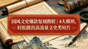 国风文史爆款复刻教程|4大模块,轻松做出高流量文史类短片-任任的小木屋 - 热点知汇